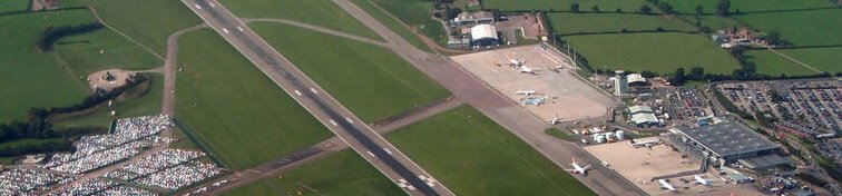 Aerial view of Bristol Airport