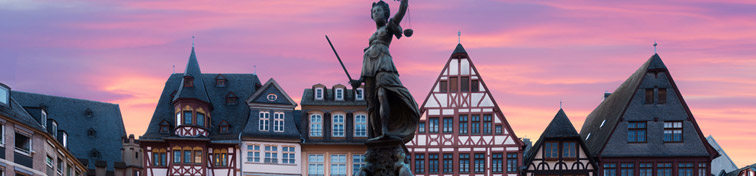 Altstadt in Frankfurt mit dem Römer