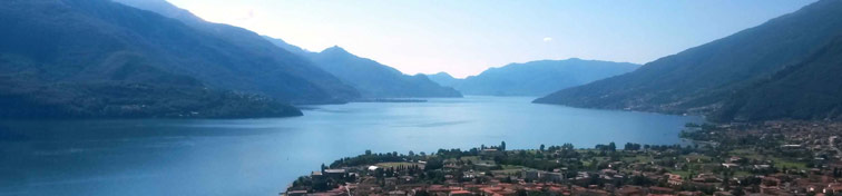 Panoramica del Lago di Como vista dall’alto
