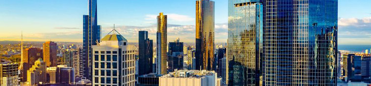 Melbourne City skyline