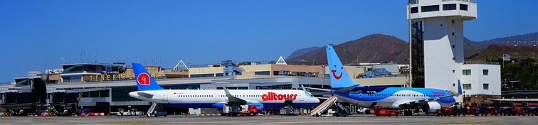 Una vista del Aeropuerto de Tenerife del Sur