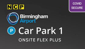 Official Birmingham Airport Car Park 1 - Flex Plus - 2 day