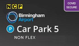 Official Birmingham Airport Car Park 5 NON FLEX Looking4 UK