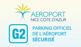 G2 - Parking officiel de l'aéroport - Sur le site - Couvert - Nice logo