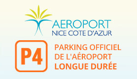 P4 - Longue durée - Parking officiel extérieur -  Sur le site - Nice logo