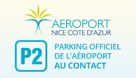 P2 - Au contact - Parking officiel de l'aéroport - Sur le site - Nice  logo