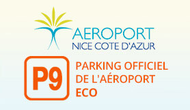 P9 - Eco - Parking officiel de l’aéroport - Sur le site - Nice logo