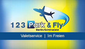 123 Park & Fly - Valet + Außenparkplatz - Berlin Brandenburg